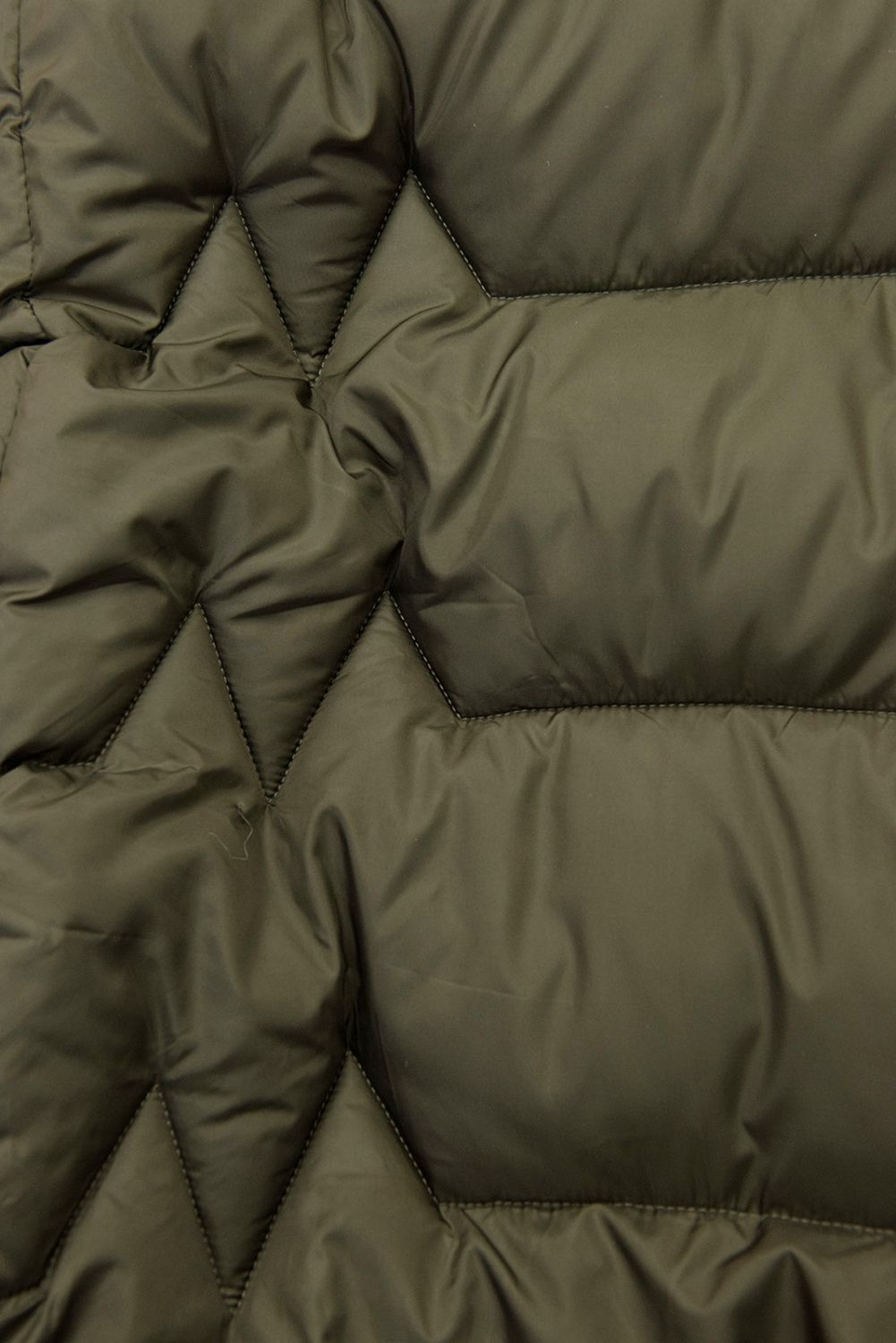 Elegantna zimska bunda s krznom, khaki