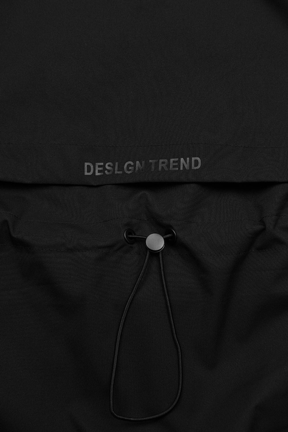 Ženska prehodna parka s kapuco – Črna