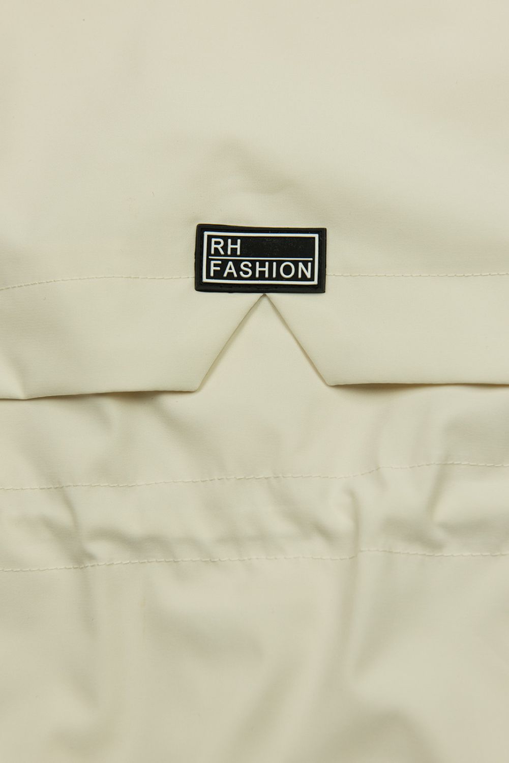 Ženska parka z zlatimi detajli ecru