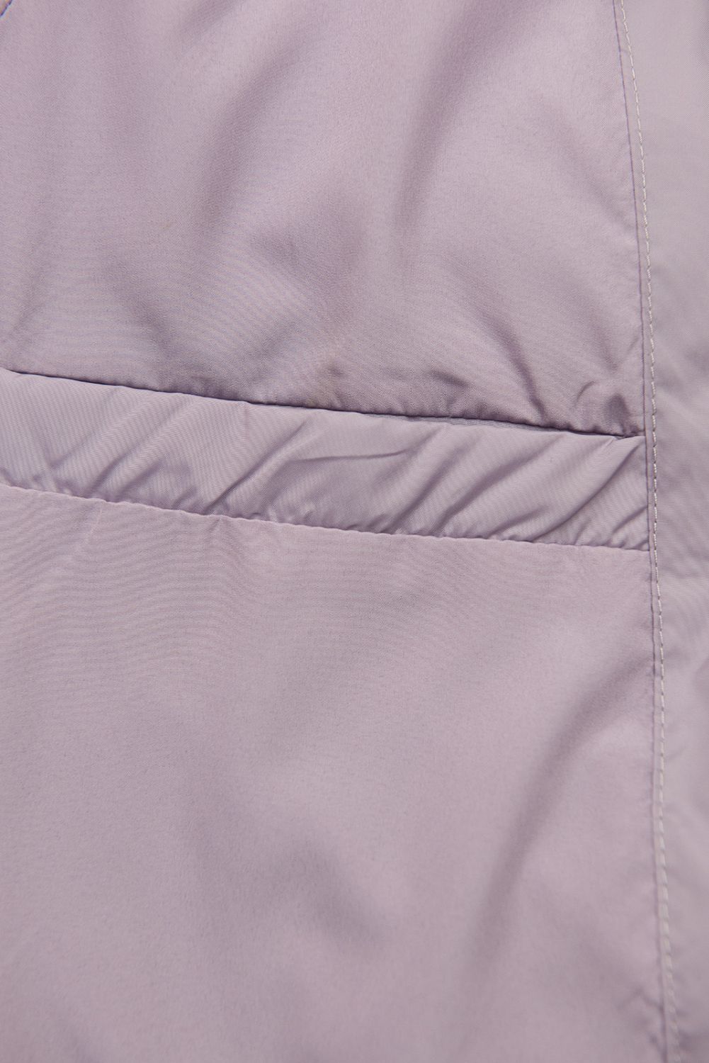 Prešita ženska pomladna jakna do pasu svetlo vijolična