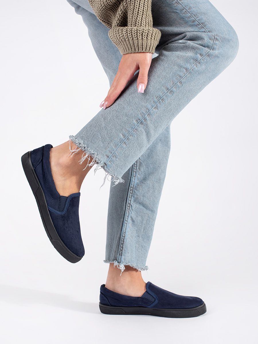 Modre slip-on teniske