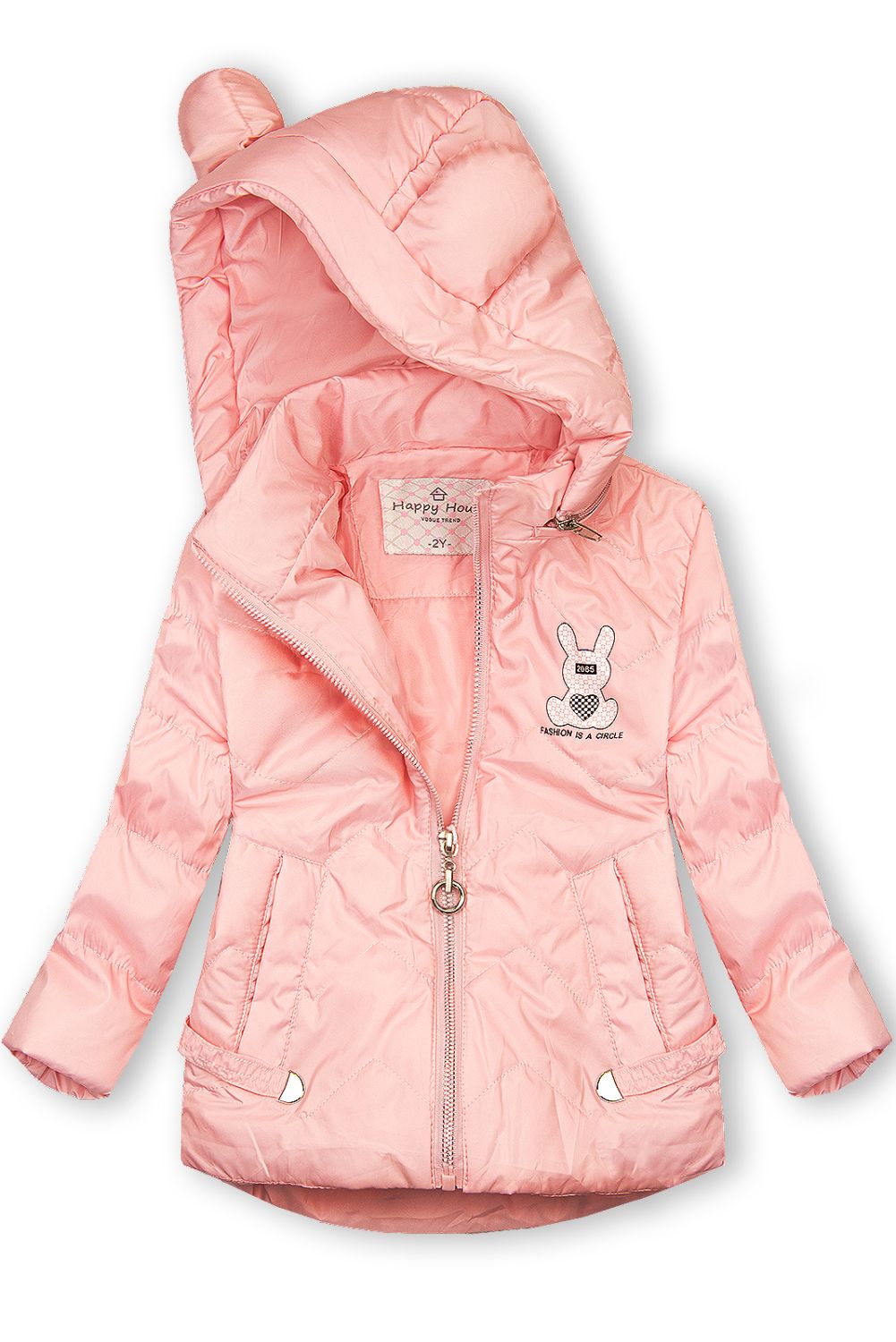 Rožnata prehodna jakna FASHION