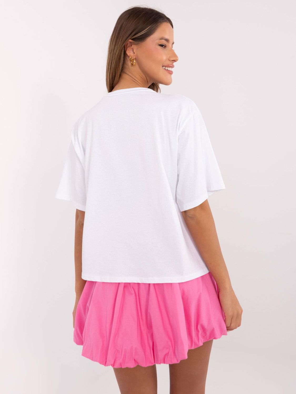 Bela majica s potiskom