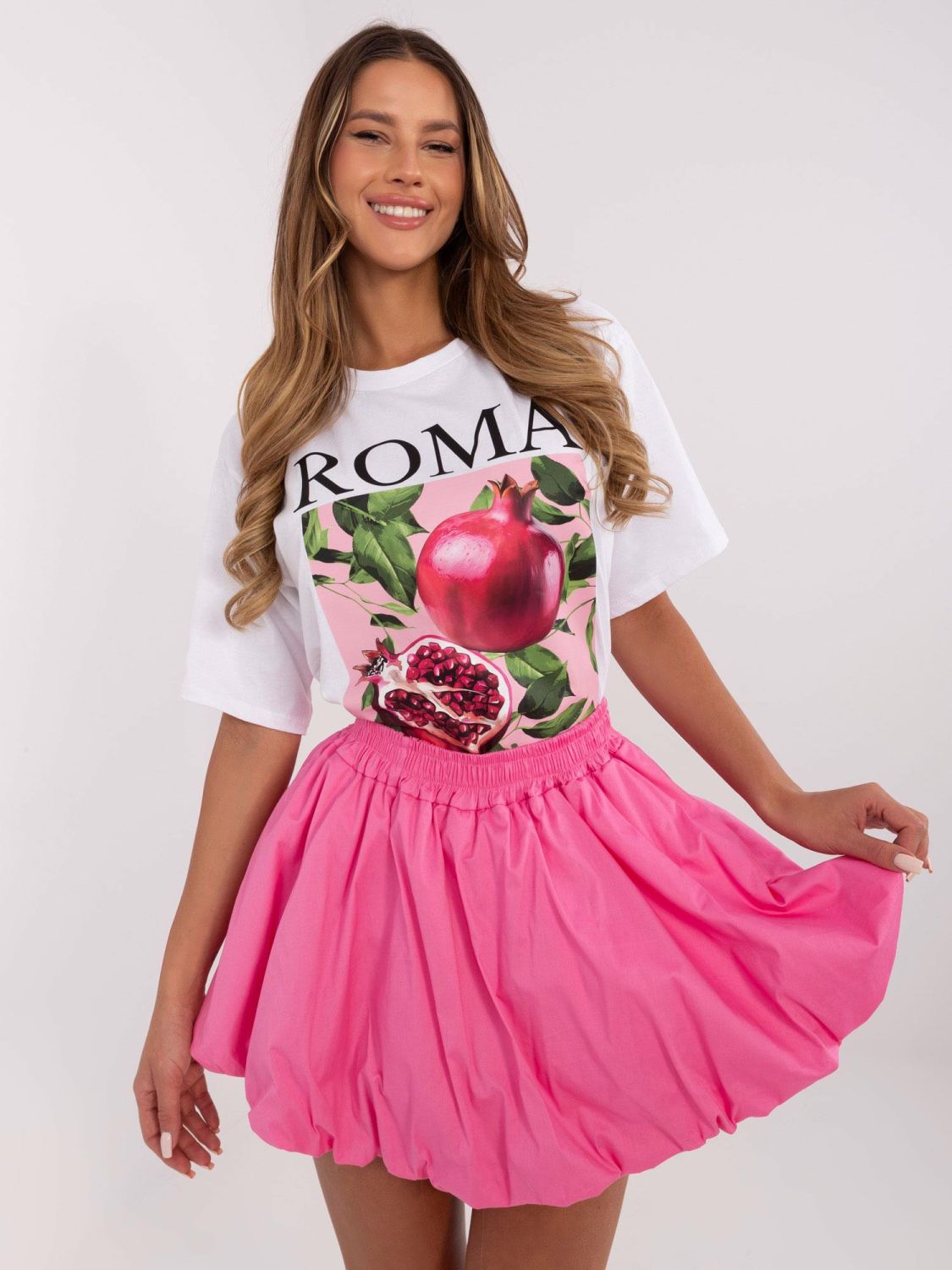 Bela majica s potiskom