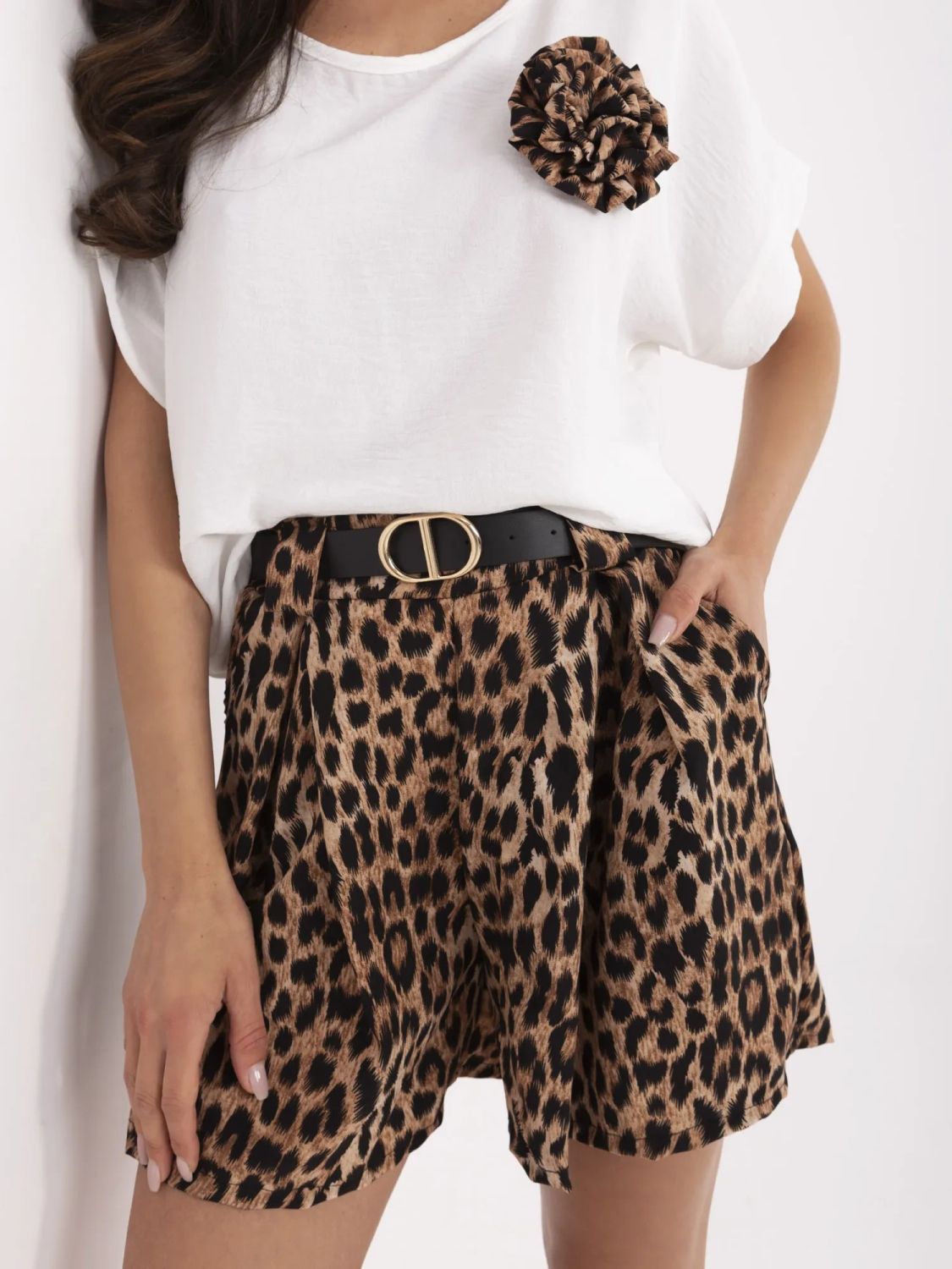 Stilski komplet s kratkimi rokavi