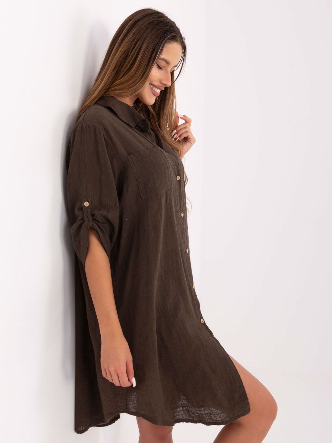Oversize obleka s 3/4 rokavi