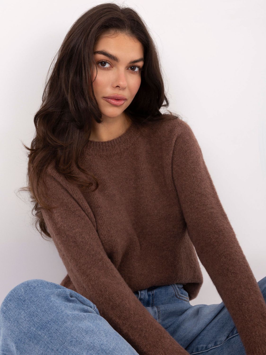 Bež pulover iz alpake