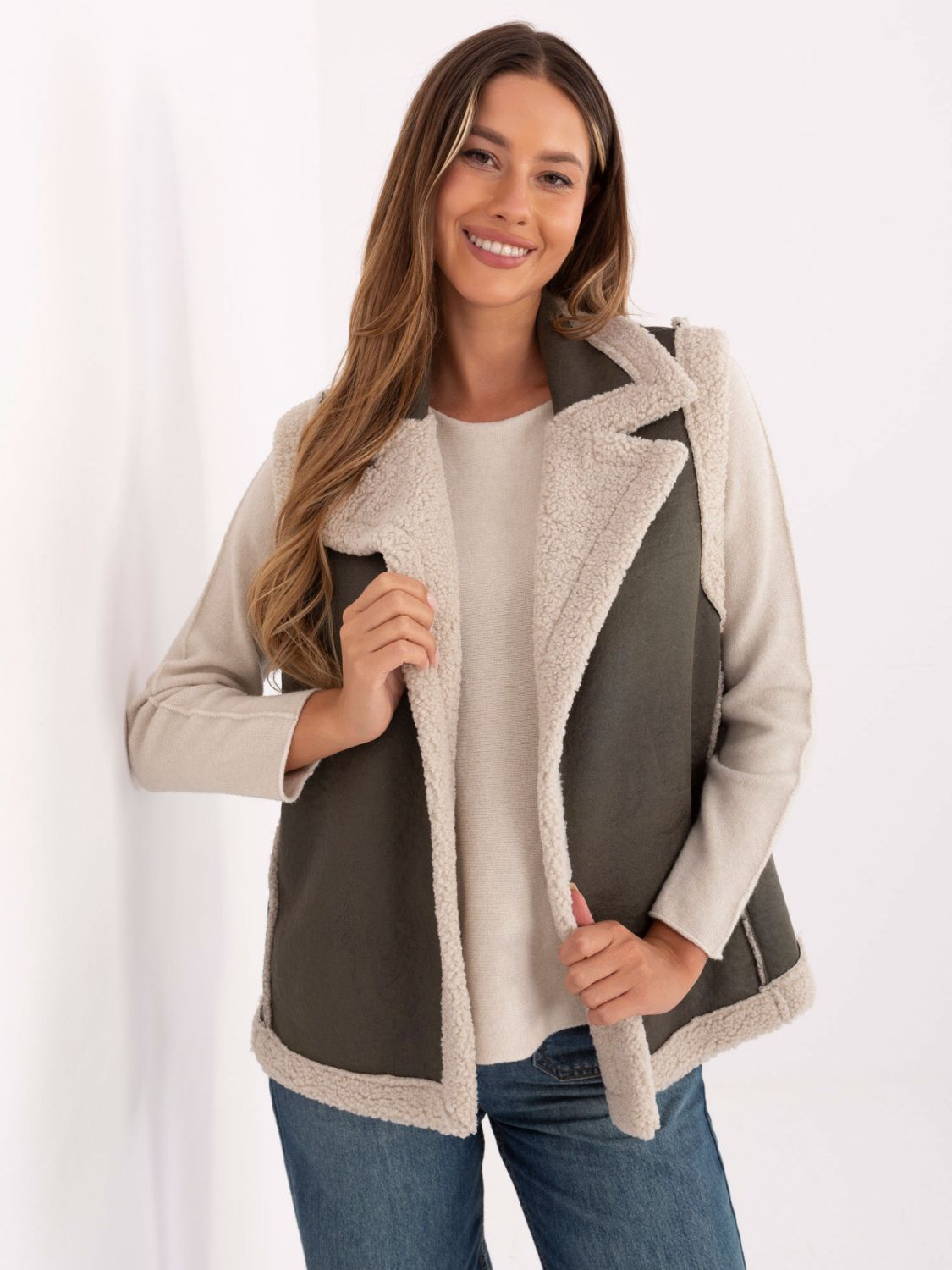 Stilska khaki brezrokavnik