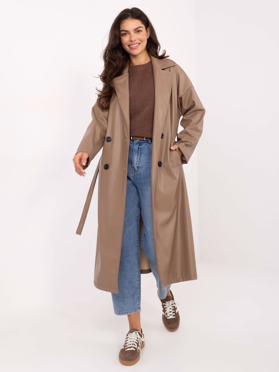 Ženske modre carrot kavbojke z visokim pasom in pasom