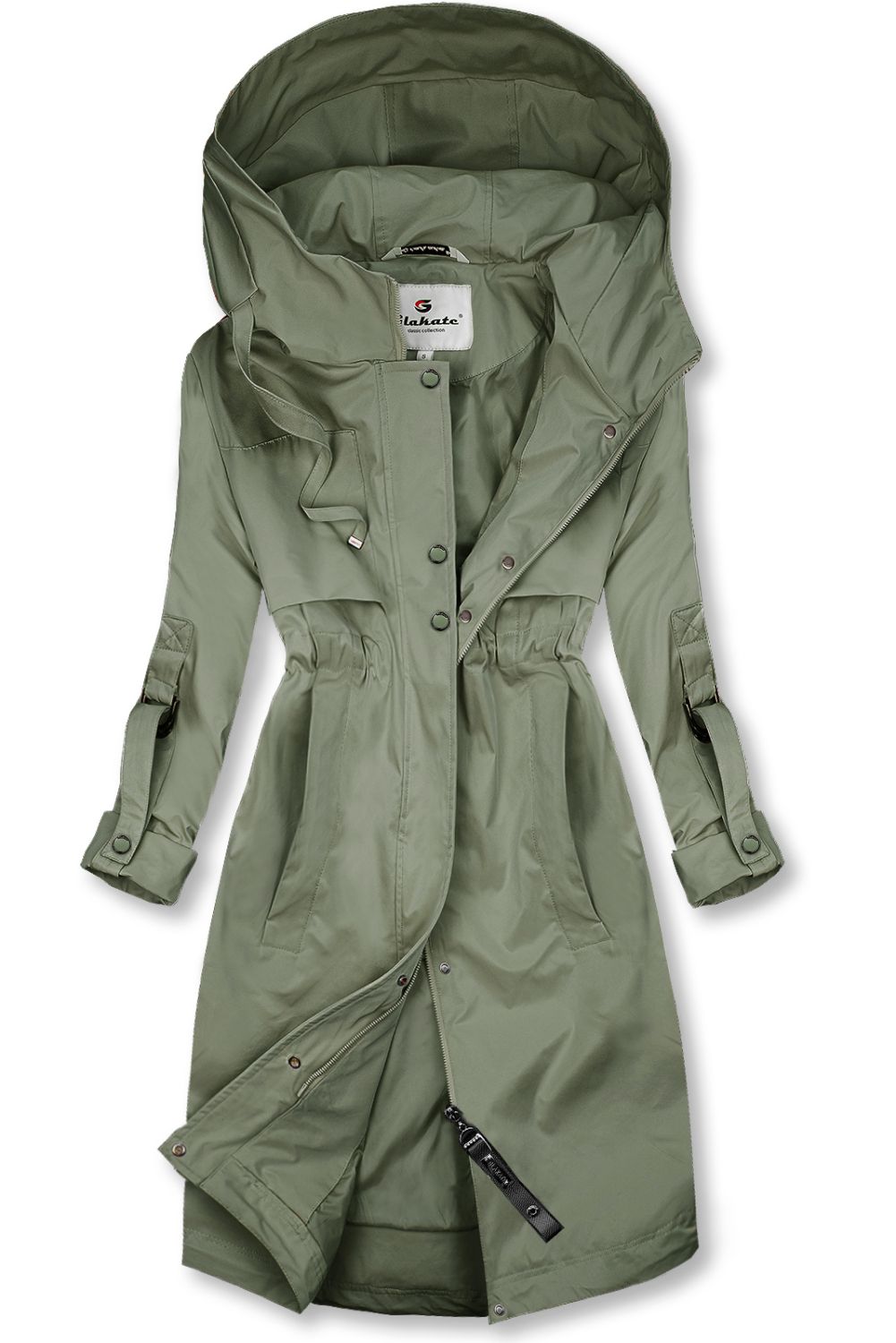 Prehodni plašč zelen