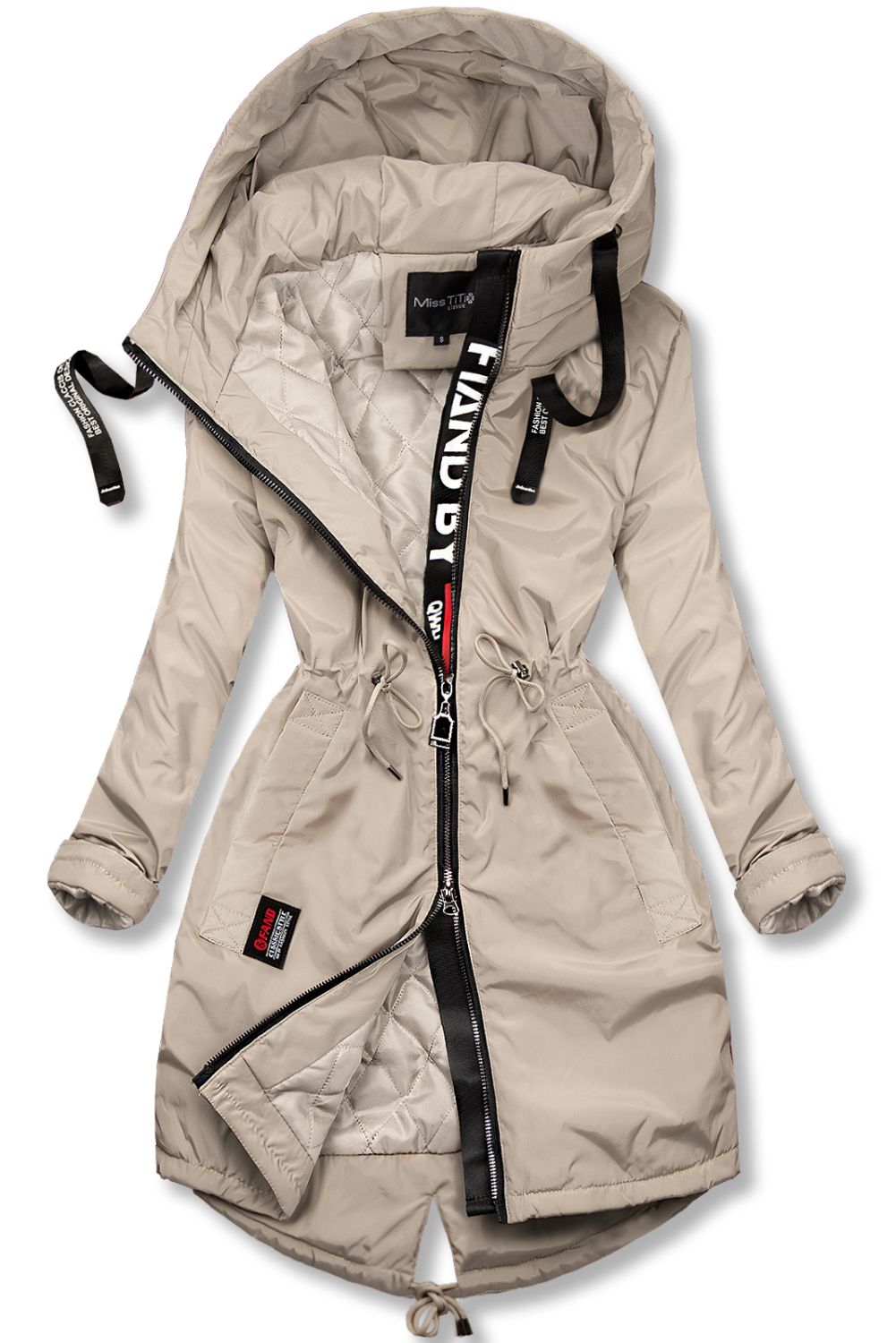 Bež daljša parka/plašč