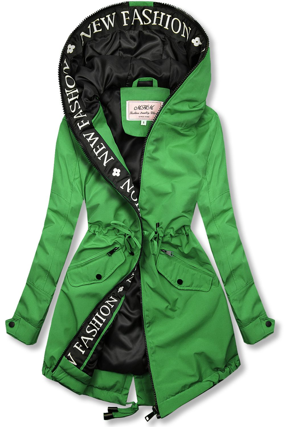 Lahka prehodna parka FASHION zelena