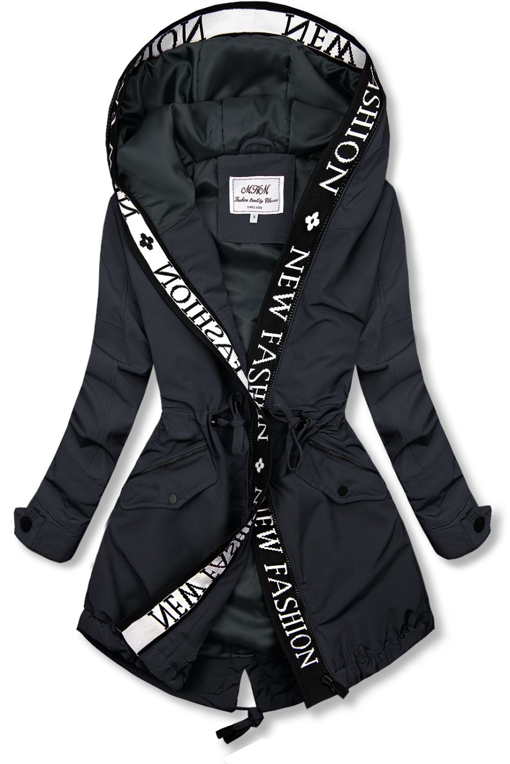Temno modra parka FASHION