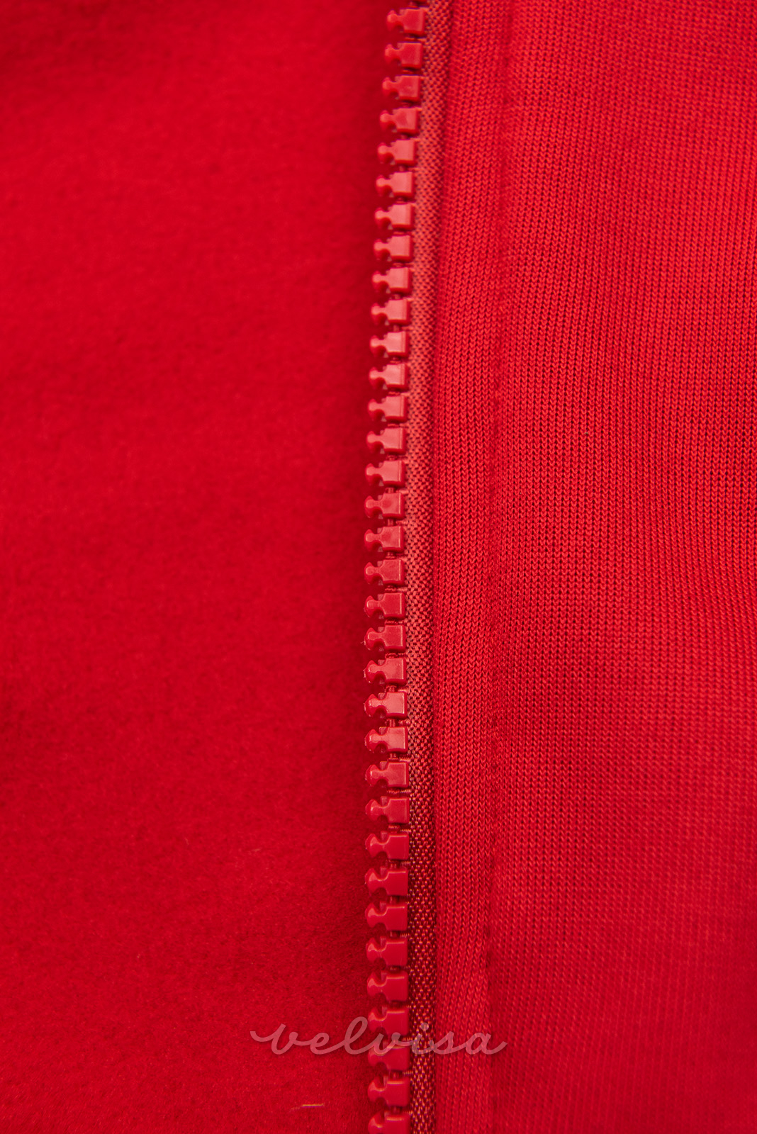 Rdeča ohlapna (oversized) jopica