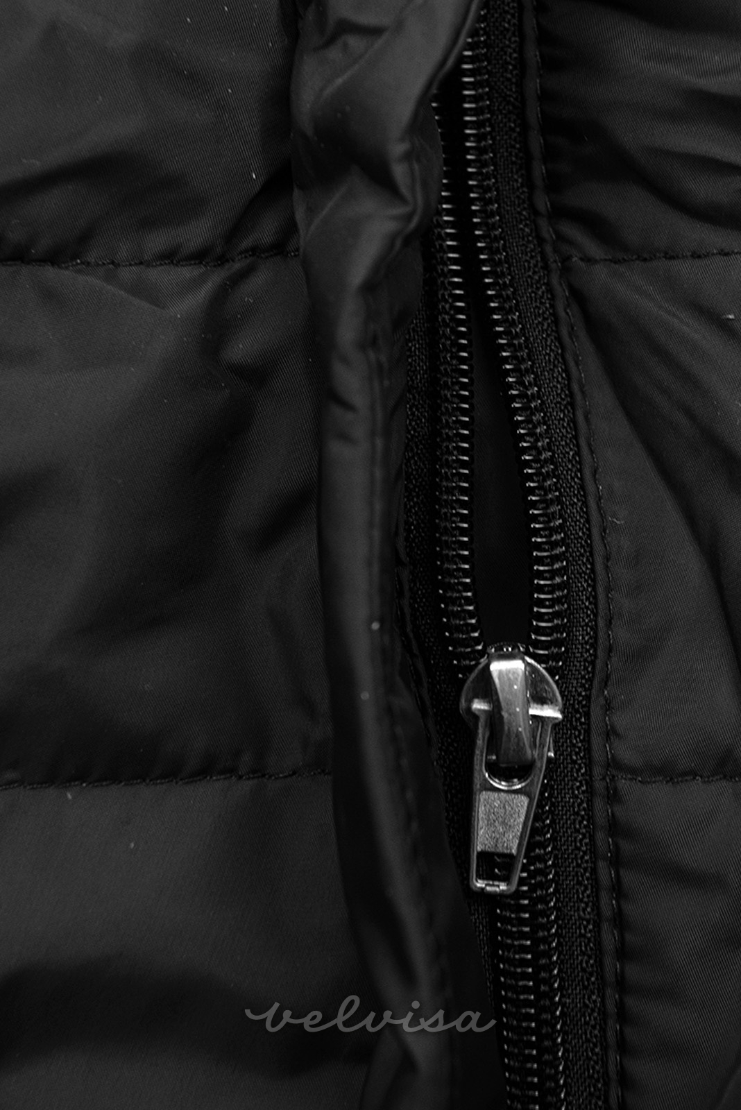 Prehodna jakna, daljši kroj, črna