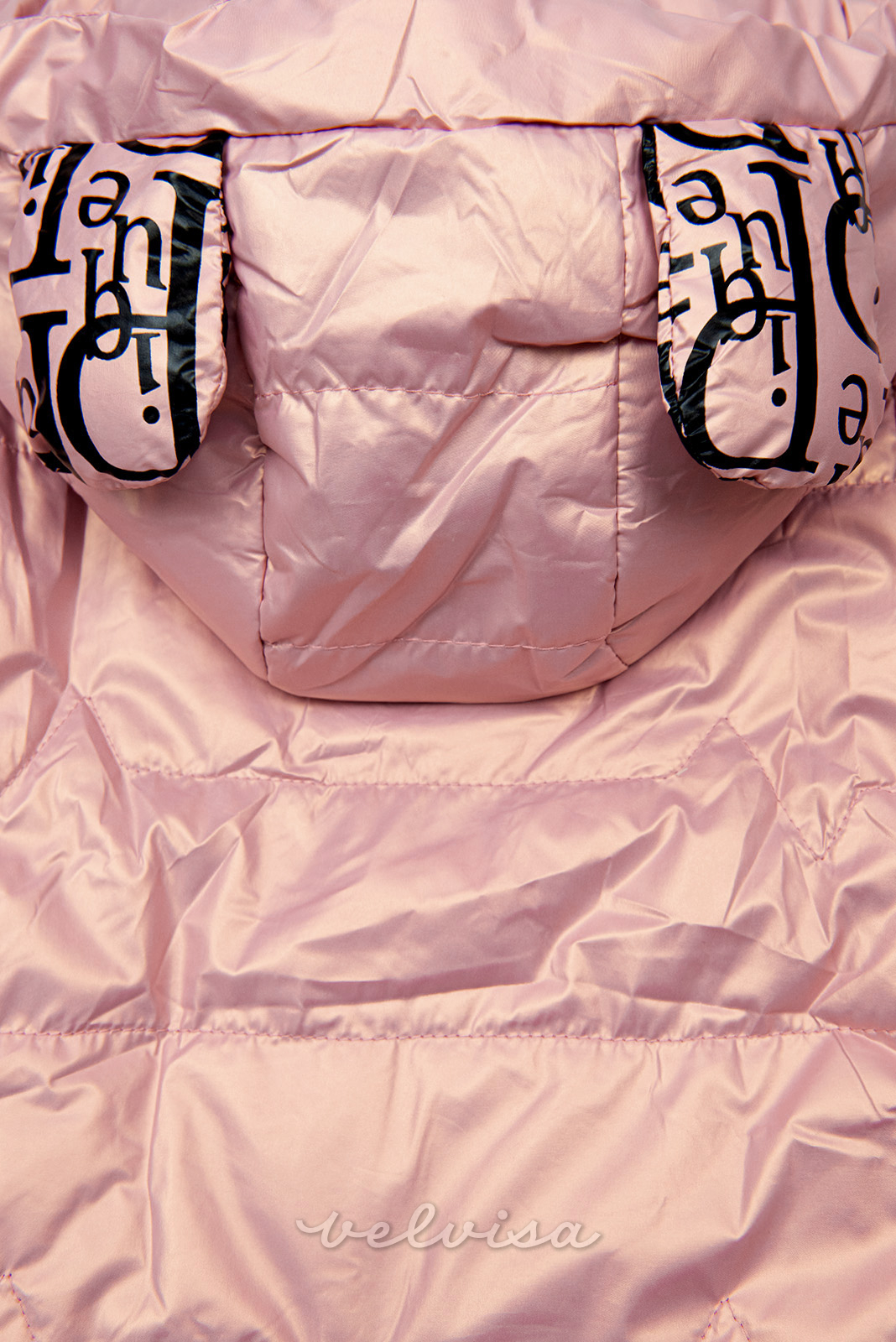 Bledo rožnata prešita jakna