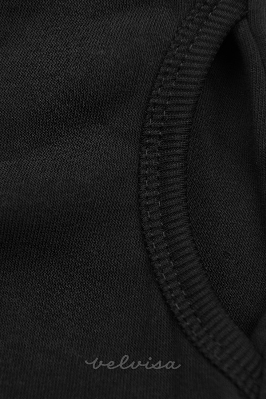 Črn dolg ozek pulover