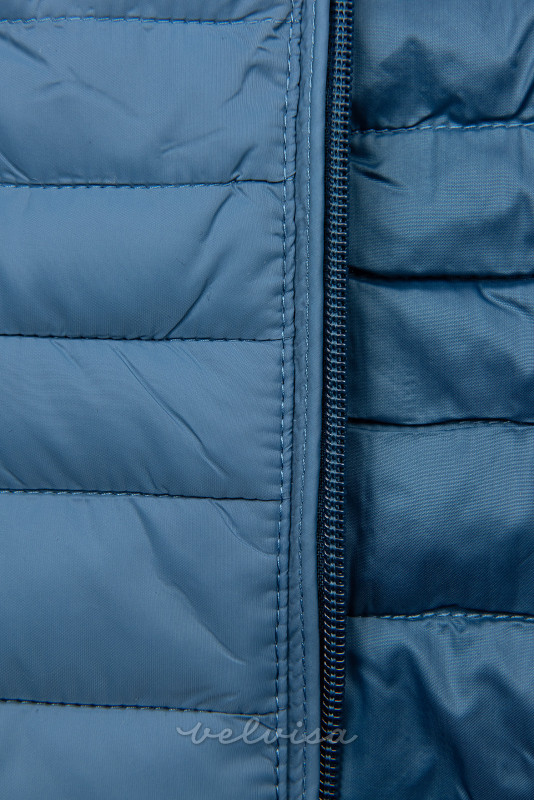 Modra prešita jakna za pomlad/jesen
