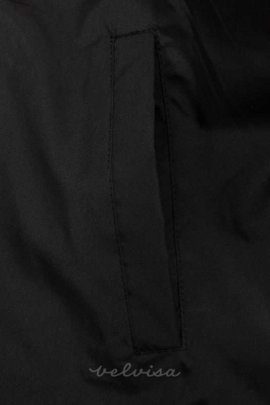 Obojestranska prehodna jakna črna