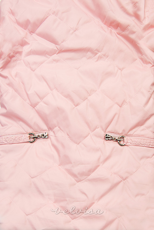 Rožnata prehodna jakna FASHION