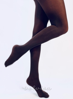 Kavno rjave ženske hlačne nogavice - 100 DEN