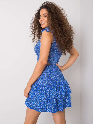 Modra mini krila z vzorcem RUE PARIS