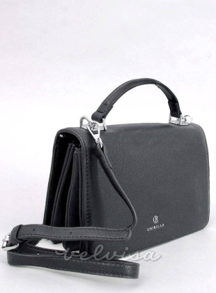 Črna klasična ročna torbica