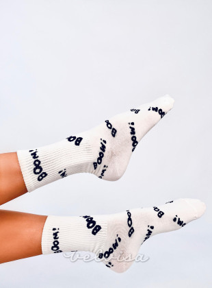 Ženske nogavice SPORTY 5 bele/modre