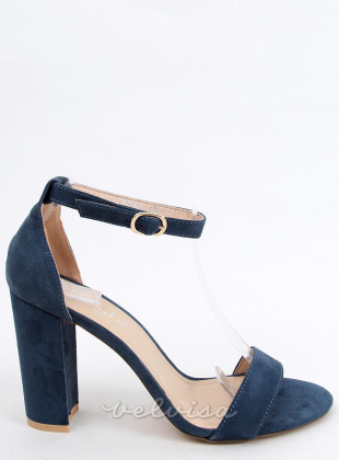 Elegantni ženski sandali temno modri