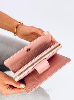 Ženska denarnica BELLA svetlo rožnata