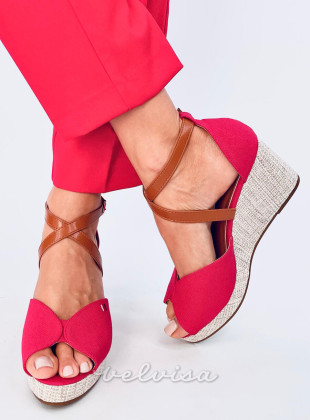Rdeči sandali open toe