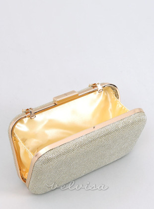 Ženska torbica z leskom zlata