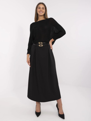 Elegantna črna maxi krila