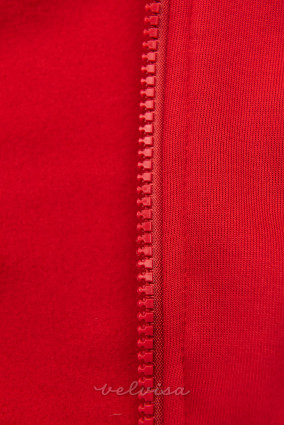 Rdeča ohlapna (oversized) jopica