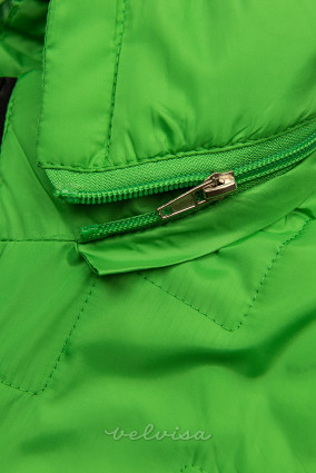 Zelena jakna s kapuco