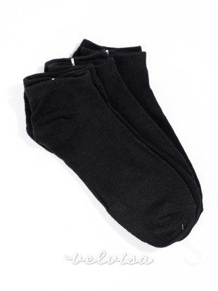 Nizke ženske črne nogavice - 3 pari