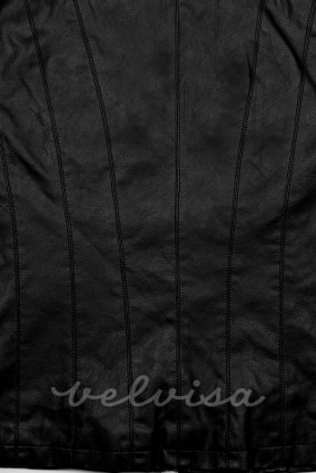 Črna jakna - umetno usnje