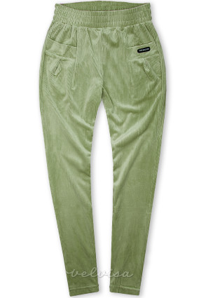 Zelene hlače z žepi THE BRAND