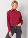 Bordo osnovna majica s rolkom