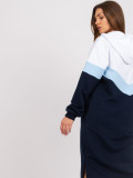 Oversize midi obleka s kapuco