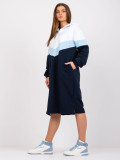 Oversize midi obleka s kapuco