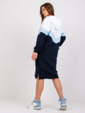 Oversize midi obleka s kapuco