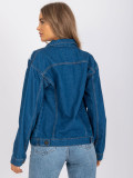 Ženska modra jeans jakna