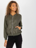 Khaki prešita bomber jakna z žepi RUE PARIS