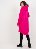 Dolga roza oversize kapuca