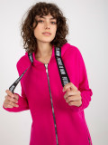 Dolga roza oversize kapuca
