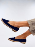 Temno modre espadrile iz eko semiša