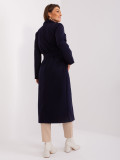 Elegantna prehodna jakna v temno modri barvi