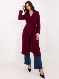 Elegantna prehodna jakna v bordo barvi