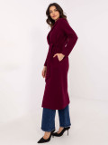 Elegantna prehodna jakna v bordo barvi